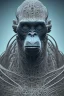 Placeholder: ape alien, head,8 eyes, evil, 8k, with hairs, finely detailed, photo realistic, HR Giger style