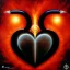 Placeholder: tetasdatia dark goth heart inifite symbol grafitti morphobic viral painting in the style of Wylie Beckert and Menri Shatise,centered, full