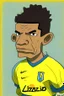 Placeholder: Luis Diaz Colombian soccer player ,cartoon 2d