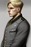 Placeholder: German male soldier, grey uniform, Blond hair, portrait