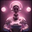 Placeholder: ultra realistic, cute woman is cooking at home, intricate details, ultra highly detailed, shiny, smooth, studio quality, octane render, Surrealism, Triadic colour scheme,glow-stick, ambient lighting,nightclub lighting, polaroid, 100mm, --ar 1:1 --v4