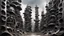 Placeholder: your creativity versus my imagination, tectonic arafed whimsical cityscape clove, Taro Okamoto influence, puṣkaracūḍa, made of scrap metal, detailed rounded forms, great verticals, perfect parallels, industrial vibe, shock of juxtaposition, shinigami, changelingcore, there is ugliness in beauty