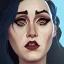 Placeholder: Portrait of a 30 year old witch like Adele