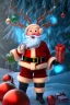 Placeholder: Santa, reindeer, waterfall, red green blue, high definition, ultra 8 k, liquid lighting, fire, rain, realistic