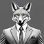 Placeholder: Illustrative sketch of a image of an humanoid fox, suit and tie, arte lineal ultra quality, 8k