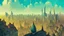 Placeholder: Skyline from Belvedere,big city,Beaux Arts architecture,Book illustration by Gediminas Pranckevičius, Jean Baptiste Monge, Brian Kesinger, Anton fadeev, Kilian Eng, strong lines, high contrast vibrant colors, highly detailed, 16k resolution, trending on behance