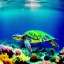 Placeholder: fullbody Drawing of 'Beautiful sea turtle underwater caribean sea',front view, intricate detail,andrea bonelli,Kilian Eng,Ohrai,evan lee,Aleksandr Sidelnikov,KyuYong Eom,toned colors,16k