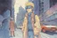 Placeholder: retro anime style, full color, dark serious 1980s anime Lunar Punk city, moebius artist, magic, watercolor,