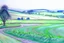 Placeholder: Pastel sketch of English countryside