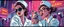 Placeholder: cyberpunk mega city fallout 4, airbrush and pen outline, A cinematic, high-end advertisement image for a fictional service called “Posh on Stage Fashion Catwalk with Spice Girl Nurse Glam Fashion Party™”. Split-screen composition with two contrasting emotional states. Mad scientist getting injected.