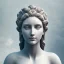 Placeholder: Greek white marble stature, full body, full of details, realistic, beautiful young woman, hight definition, 8k, symmetric face, perfect eyes