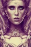 Placeholder: Abstract steampunk, purple tones,Danish singer MØ face,