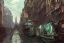 Placeholder: Corner Elevated Train run raid Train Canal River and corner shop greengrocer in colorful Italian street+Gothic city+BioShock+Dishonored+Bloodborne +trieste+Edinburgh+Chicago+victorian London+decòpunk Skyscraper+ +steampunk+biopunk+alphonse mucha, greg rutkowski,matte painting, cryengine, hyper detailed, felix kelly, fantasy art, seb mckinnon