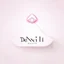 Placeholder: Create a logo with the name Deniz Boutique, inspired by diamond dresses, with the symbol of the dress, baby pink