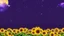 Placeholder: purple sky full of stars, sunflower field, anime