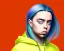 Placeholder: Billie Eilish, in the bathroom