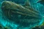 Placeholder: underwater in big ocean an ancient giant metal space ship lies down, fantasy, surreal, weirdart, cyberpunk, dark colors, extreme high illustration, textured hypermaximalism, dark water with sea plants, masterpiece, intricate details hyperdetailed, award winning picture