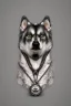 Placeholder: silver steampunk husky gamer logo tambs