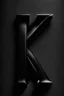 Placeholder: letter 'k' black colour, aesthetic,