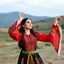 Placeholder: azeri female with traditional dance clothing