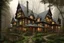 Placeholder: fantasy victorian house surrounded by forest