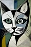 Placeholder: Portrait of cat by pablo picasso