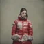Placeholder: Comtesse di Castiglione,, red, autochrome, plastic puffy jacket