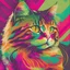 Placeholder: Hermoso gato pop arte