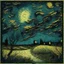 Placeholder: wane of summer van gogh style dark