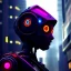 Placeholder: portrait,beautiful robot, post-apocalyptic in a cyberpunk city, realistic, intriacte detail, sci-fi fantasy style, volumetric lighting, particles, highly detailed ,cinamatic , deep colours,8k, by Caravaggio