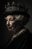 Placeholder: Queen Elizabeth II cinematic look Dark look photorealistic detailed