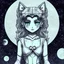 Placeholder: gato negro luna de la serie sailor moon