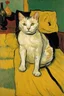 Placeholder: Portrait of a cat by Van Gogh