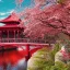 Placeholder: large glass globe filled with cherry blossoms and red bridge, beautiful, peaceful, gorgeous,, ornate, 8k, high-quality, fine-detail, intricate, digital art, brian froud, howard lyon, selina french, anna dittmann, annie stokes, Greg Rutowski