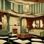 Placeholder: 1940s architecture with art deco furniture