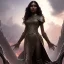 Placeholder: fantasy setting, insanely detailed, dark-skinned woman, indian, black wavy hair, warrior,