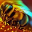 Placeholder: depth of field, bee, macro lens