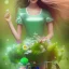 Placeholder: riding a bike, fairy, green, beautiful, hyperrealism, masterpiece, expert, cinematic lighting, sharp focus, 8K, pastel, macro lens, woman, detailed, flower, legs, symmetric face, blonde