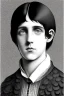 Placeholder: black hair freckles blue eyes young wizard beardsley