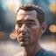 Placeholder: head floating with no body,bokeh like f/0.8, tilt-shift lens 8k, high detail, smooth render, down-light, unreal engine