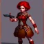 Placeholder: Full body Red hair halfling girl