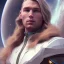 Placeholder: Full body ,Beautiful cosmic man, blue eyes, long blond hair, cosmic suit, galactic backdrop, soft lighting, hyper realistic, unreal engine 5, 16k