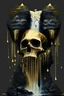Placeholder: waterfall and witch skull gold
