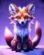 Placeholder: clean art of a cute fantasy fox creature made of segments of stone, soft lighting, soft pastel gradients, high definition