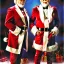 Placeholder: art by thomas kincaid, Kenny Rogers dressed as Santa, Colonel Sanders as Santa