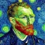 Placeholder: Portrait von roboter von van gogh