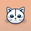 Placeholder: reddit app logo, cute cat, simple, face, closeup, bold lines, app logo