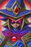Placeholder: Dark magician comic style red eyes