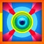 Placeholder: Album art cover, fisheye effect, light, flat shapes, abstract