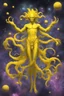 Placeholder: cosmos yellow elder god of ballance and perfection cosmic yellow paint